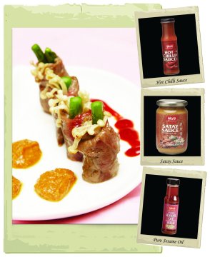 Beef Roll with Enoki Mushrooms