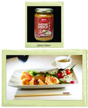 Satay Crispy King Prawn